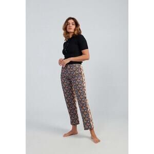 No. 6 Floral Straight Leg Pants - Multicolor